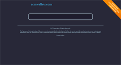 Desktop Screenshot of acmwallets.com